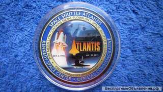 Медальон Space Shuttle Atlantis USA
