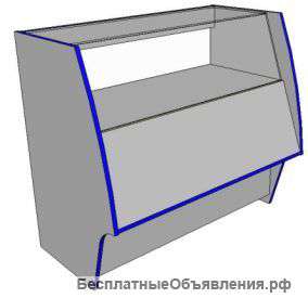 Прилавок полустеклянный, новый