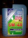 Оригинальное Летнее Моторное Масло Liqui Moly Leichtlauf 5W-40