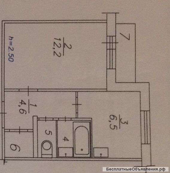 1-квартира, Семафорная, 189, 1490 т. р.