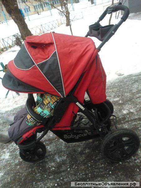 Прогулочная детская коляска baby care