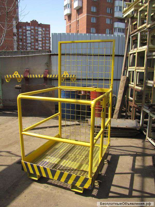 Корзина люлька для подъёма людей погрузчиком