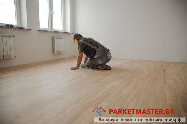 Ремонт паркета, шпатлевание щелей, тонировка