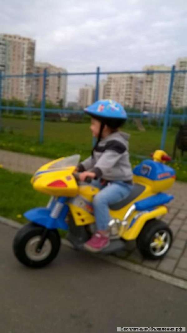 Детский полицейский мотоцикл 3-7 лет