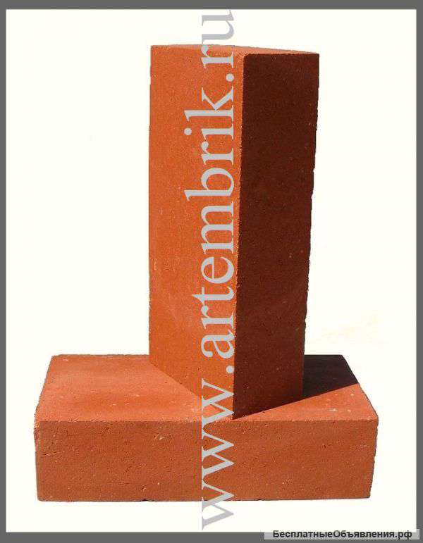 Кирпич полнотелый красный 16,5руб