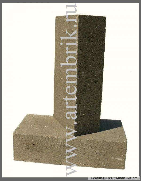 Кирпич полнотелый серый