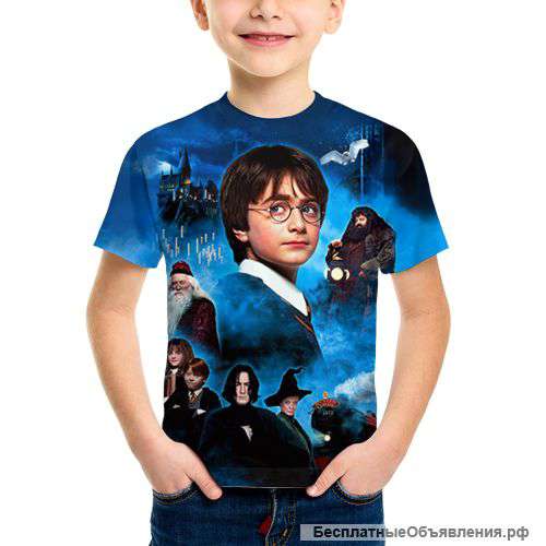 Детская футболка 3D Гарри для мальчиков и девочек