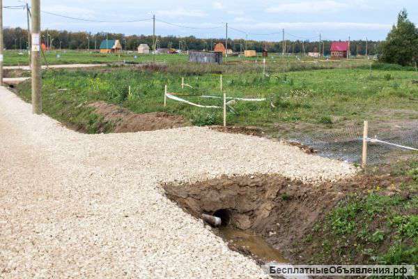 Ремонт, отсыпка дороги, заезда на участок. Дренаж