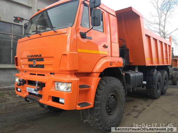 Камаз 65222, самосвал, 6x6, 43 тыс.км.