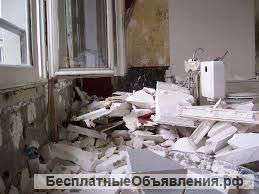 Демонтаж снос стен копка лопатами