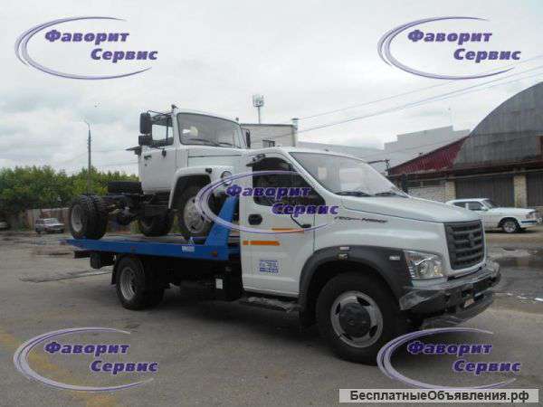 НОВЫЙ. Эвакуатор ГАЗ-С41R33 Некст, сдвижная платформа