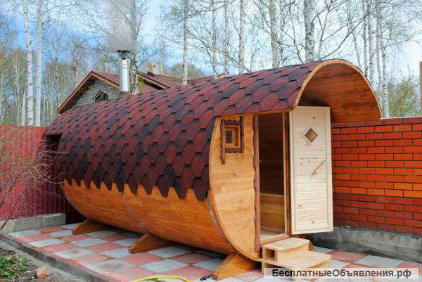 Баня-Бочка из благородного кедра 4 метра