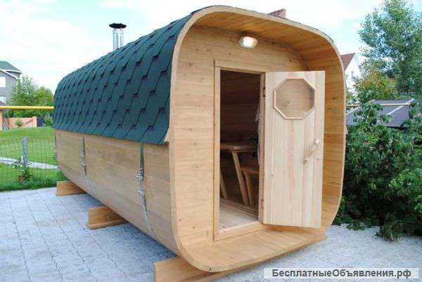 Баня-Бочка из благородного кедра 4 метра