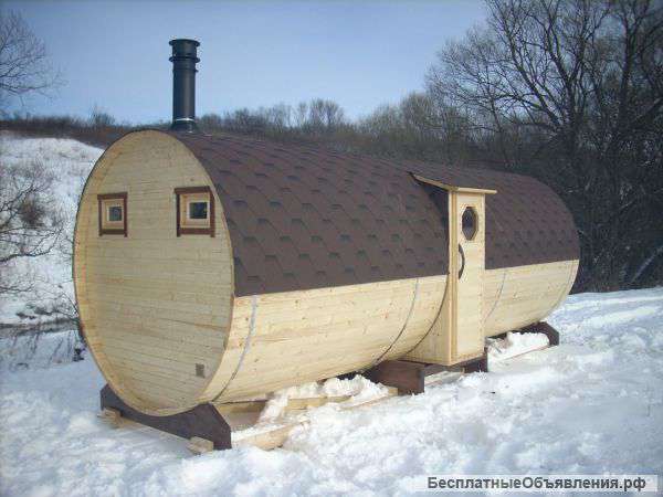 Баня-Бочка из кедра 6 метров