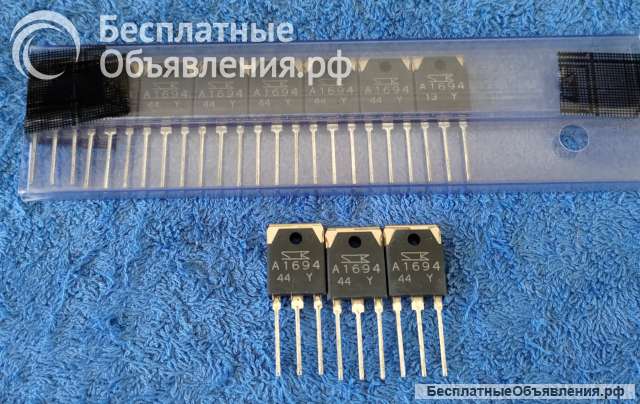 2SA1694 (A1694), SANKEN, JAPAN, PNP, 80W, 120V, 8A, 20MHz, hfe50-180, MT-100 оригинальный НОВЫЙ