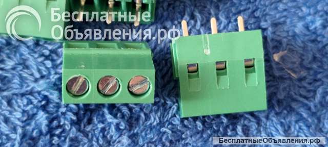 KLS2-128I-5.00-03P-4S, Клеммник винтовой 3 контакта, шаг 5.0 мм оригинальный НОВЫЙ