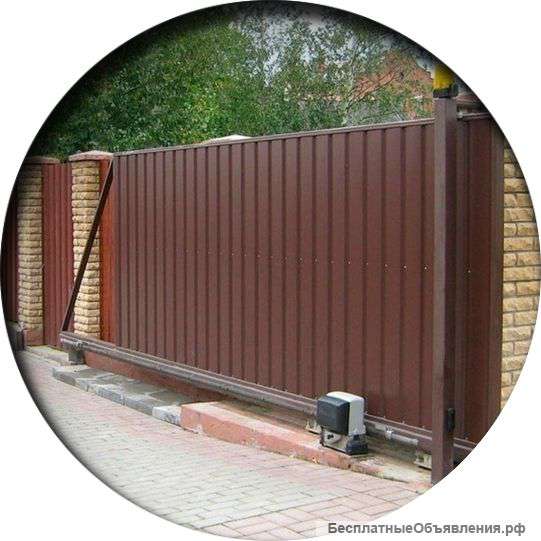 Ворота откатные на консольной балке