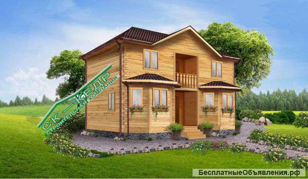Дом из бруса 180*180 мм. 107 кв.м.