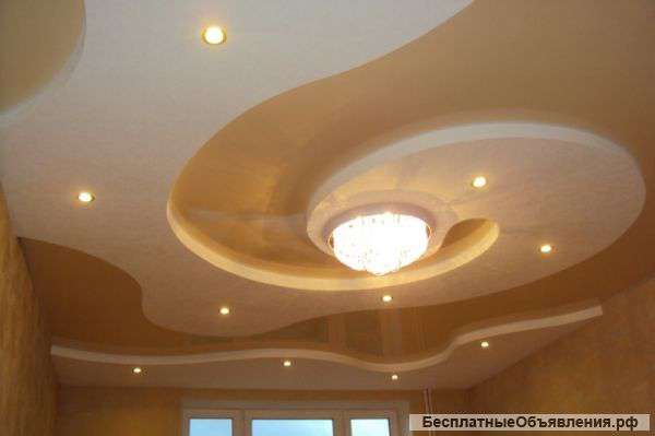 Натяжные потолки любые