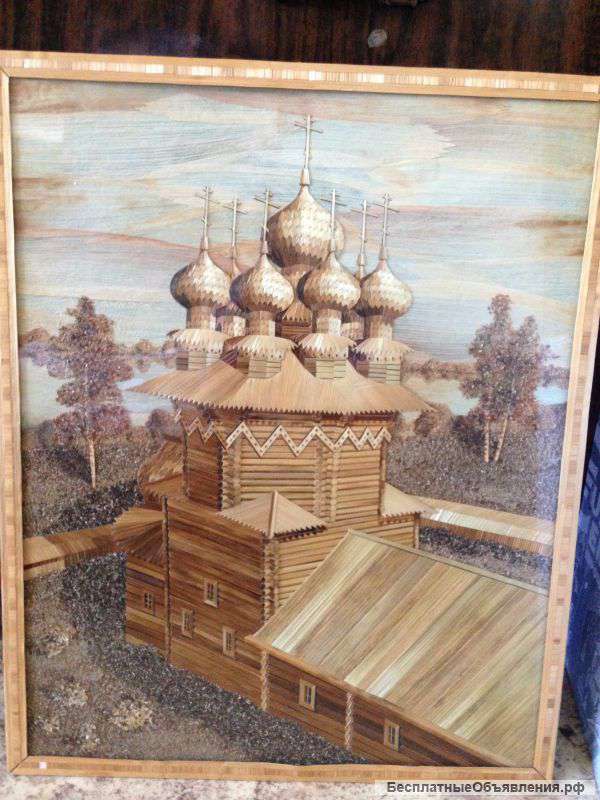 Картина из соломки - автор Ю.К.Бедрин