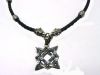 Чокеры, шнуры, гайтаны из кожи серебро позолота под крестик кулон амулет на лето