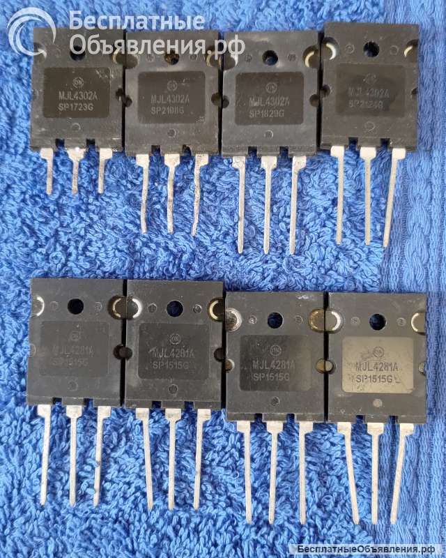 MJL4302AG (MJL4302A), ON Semiconductor, PNP, 230W, 350V 15A, 30MHz, оригинальный ДЕМОНТАЖ