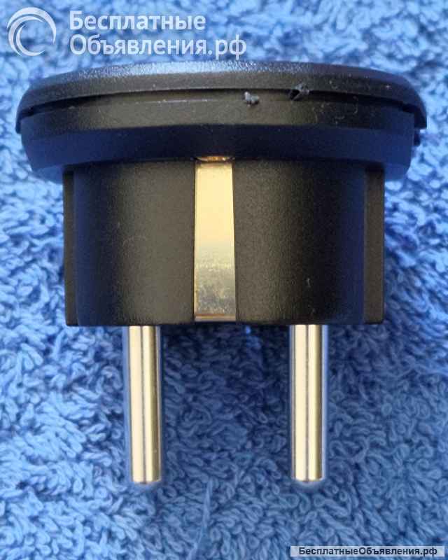 SZ-015 Адаптер белый/чёрный для штепсельной вилки европейского стандарта, 16 А, оригинальный НОВЫЙ