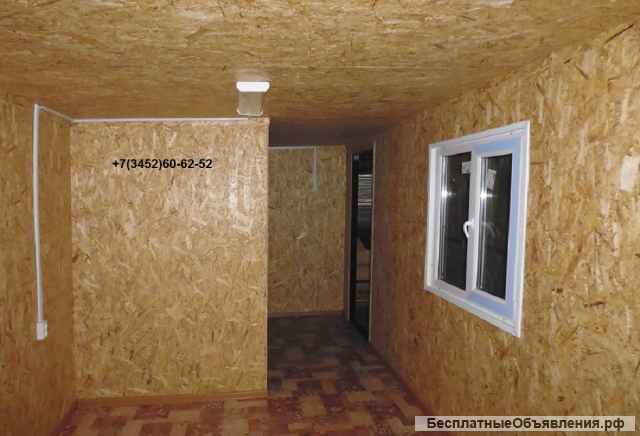 Домики для дачи с обшивкой внутренних стен панелями ОСБ