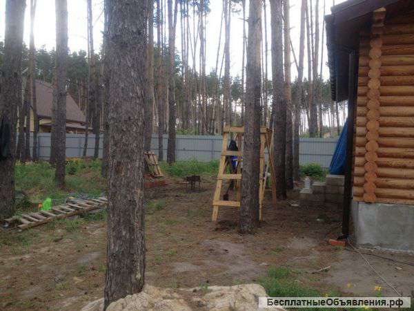 Сруб деревянного дома-бани