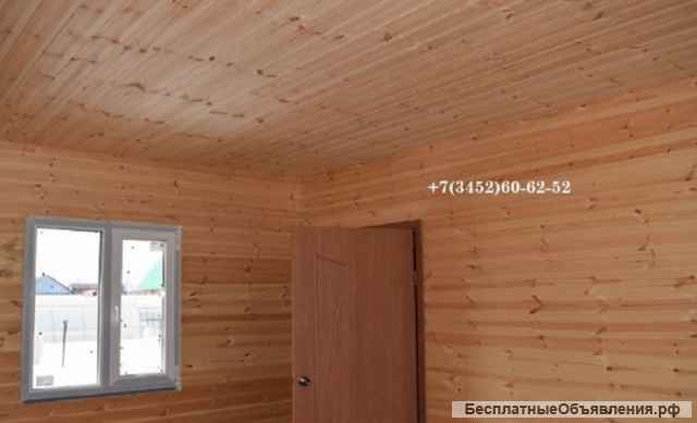 Деревянный дачный дом 5 м х 4 м с крыльцом под ключ