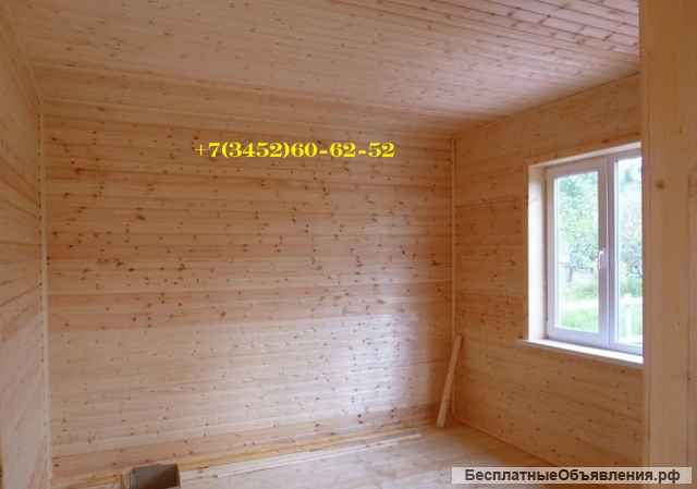 Деревянный дачный дом 5 м х 4 м с крыльцом под ключ