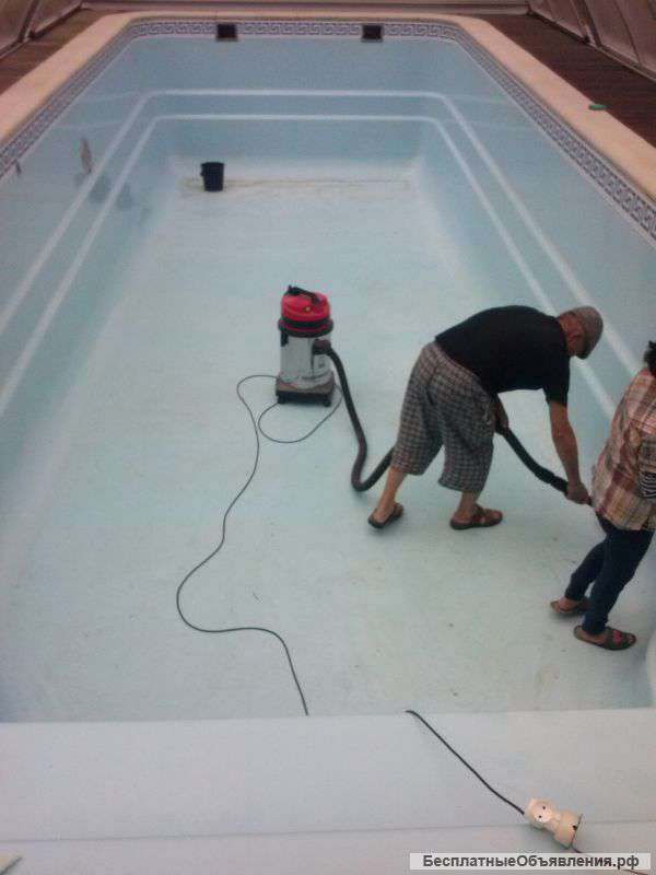 Мытье бассейна