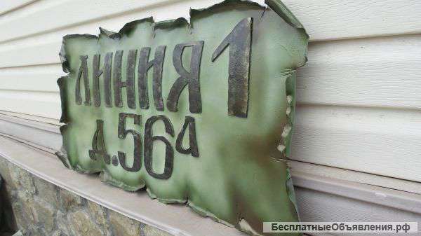 Оригинальные вывески из металла