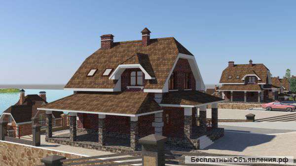 Строящийся коттедж в коттедном поселке "Тихий уголок" в с.Усть-Курдюм