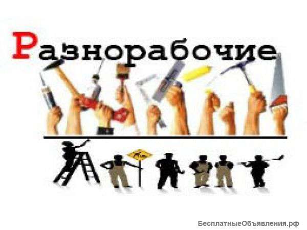 Разнорабочие, Подсобники Любые погрузочные, разгрузочные работы
