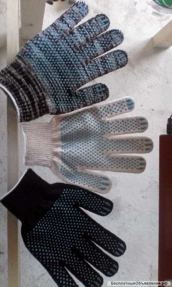 Перчатки хб от 7 руб