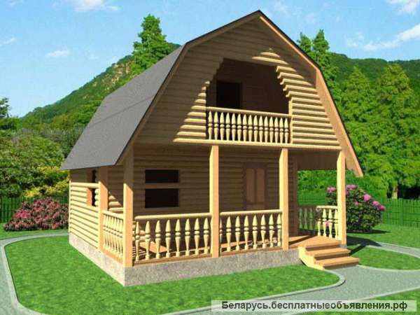 Сруб дома Арсений доставка и установка по Беларуси