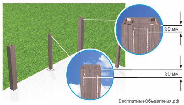 Столбы из пластика