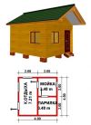 4) Баня 4*4 м. Под усадку. На ленточном фундаменте