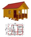 10) Баня 4*6 м. Под усадку. На ленточном фундаменте