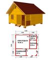 13) Баня 6*6 м. Под усадку. На ленточном фундаменте