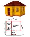 16) Баня 6*4 м. Под усадку. На ленточном фундаменте