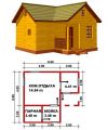 Баня 6*6 м. Под усадку. На ленточном фундаменте