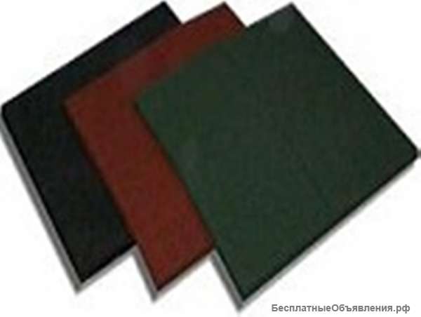 Плитка резиновая, травмобезопасная
