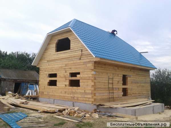 Поднимаем дома из бруса и кругляка