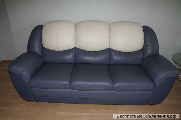 Финская мебель Pohjanmaan кожаные диван и кресло