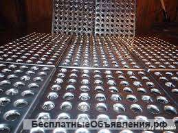 Напольная плитка стальная перфорированная