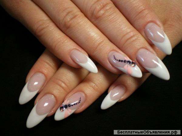 Наращивание ногтей, маникюр, педикюр