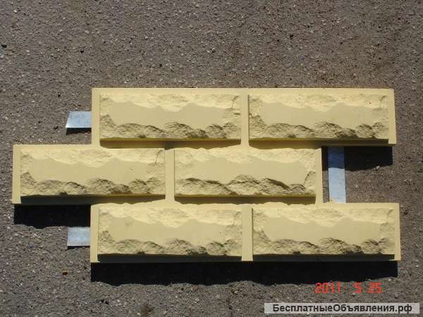 Фасадная бетонная плитка с креплением на саморезы