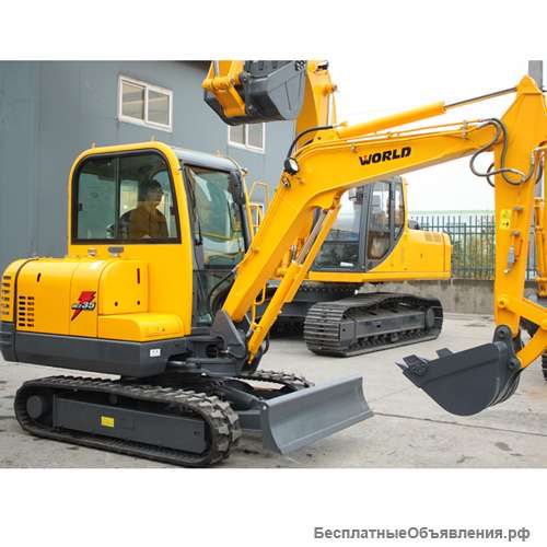 Мини экскаватор W235, 3.5 тонн world china